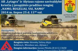 Javapjūtės pradžios Alytaus rajone renginys - Balkūnuose
