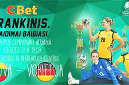 Lietuvos rankininkės su Vokietijos rinktine rungtyniaus Alytuje