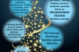 Daugų eglutės žiburiai - su „Drakoniuko“ teatro pasaka, saldainiais, fejerverku ir koncertu
