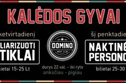 „Domino” klube – „gyvos“ Kalėdos su „Poliarizuotais stiklais” ir „Naktinėmis personomis”