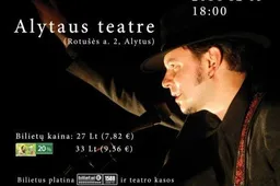 Domanto Razausko autorinių dainų koncertas – teatre (VIDEO)