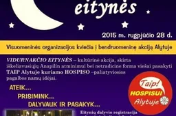 Vidurnakčio eitynės Alytuje - paskutinį vasaros penktadienį