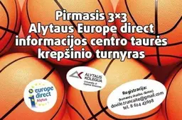 Kviečia krepšinio trijulių turnyras „Europe direct“ taurei laimėti