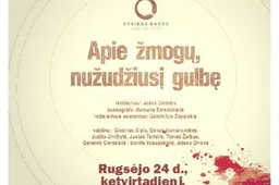 Aido Giniočio sumanytas ir režisuotas spektaklis „Apie žmogų, nužudžiusį gulbę“ žiūrovų laukia ir Alytuje