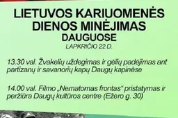 Kariuomenės dienos minėjimas - Dauguose