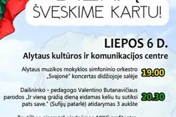 Valstybės diena Alytuje – Tautinė giesmė, paroda, koncertas ir festivalio uždarymo vakaras (ATNAUJINTA)