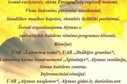 Dzūkijos regiono kaimo muzikantų šventė - Luksnėnuose