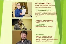 J. Kunčino bibliotekoje – poezijos „veteranas“ V. Braziūnas, „juniorė” J. Jasponytė ir muzikos virtuozas P. Vyšniauskas