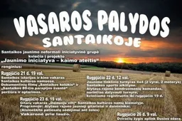 Santaiką sujudins jaunimo iniciatyva už kaimo ateitį