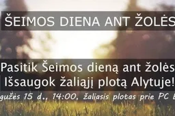Neformali šeimos dienos iniciatyva - alytiškių popietė pievelėje prie Sveikatos tako
