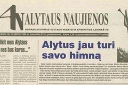 Liepos mėnesį gimė Alytaus miesto himno eilių autorius (HIMNO MUZIKA, TEKSTAS)