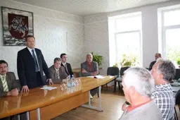 Rajono meras susitiko su Simno gyventojais