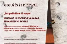 Dainuojamosios ir skaitomosios poezijos vakaras – rokerių pakrikštytoje „duobėje“
