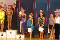 Jaunimo klasės nugalėtojai Liubline – R. Gudaitis ir G. Černiauskaitė