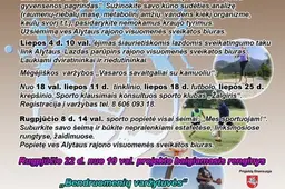 Kaimo bendruomenės „Drūtas dzūkas“ projektas - „Sportas veža!”