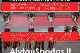 2014 m. Alytaus sportas: geriausių ir populiariausių rinkimai – iki sausio 1 d.