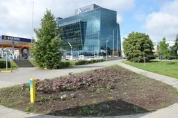 Verslininkas E. Griškelis pareikalavo, kad nebūtų tvarkomas gėlynas prie „Statoil“