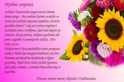 Meras sveikina senjorus ir kviečia susitikti. Renginiai vyks visose seniūnijose