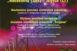 Transatlantiniame koncerte – alytiškių ir amerikiečių simfoniniai orkestrai