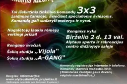 Įdomios idėjos grįžta namo: „Tinklinis lazerių šviesoje – Alytus 2012“