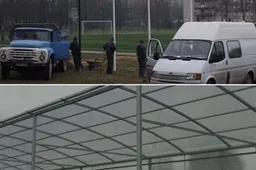 Sintetinės dangos stadione statomos tribūnos