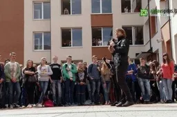 Vanago gimnaziją aplankė Benediktas Vanagas (VIDEOREPORTAŽAS)