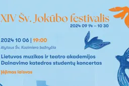Šv. Jokūbo festivalio koncertas atkeliauja į Alytaus Šv. Kazimiero bažnyčią