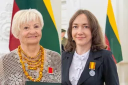 Valstybiniai apdovanojimai K. Dūdonytei ir G. Švabienei – iš šalies prezidento rankų