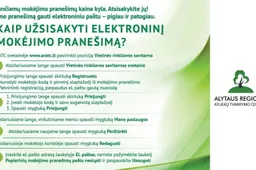 Taupykite! Rinkitės elektroninę sąskaitą už atliekų tvarkymą