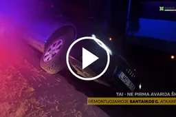 Santaikos gatvėje – dar viena eismo nelaimė, į kelininkų „spąstus“ čia buvo patekęs ir meras