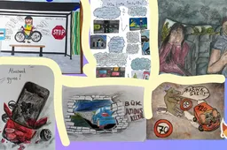 Moksleivio iš Alytaus rajono piešinys bus perpieštas ant autobusų stotelės