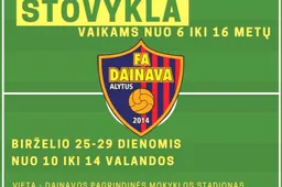 Dieninė vasaros stovykla Alytuje - paskutinę birželio savaitę