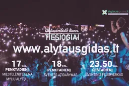 Alytus švenčia: 437-asis miesto gimtadienis ir 641-oji pirmojo paminėjimo sukaktis