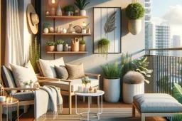 Baldai balkonui: kaip sukurti jaukią poilsio zoną