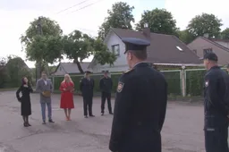 Alytaus ugniagesiams įteikta piniginė JAV lietuvių ir kitų amerikiečių padėka