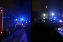 Daugiabutyje degė buto durys