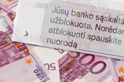 Gavote SMS žinutę, kad sąskaita užblokuota?