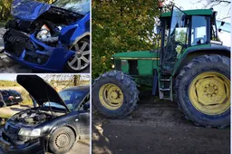 Netoli Alytaus susidūrė du „Volkswagen" automobiliai ir traktorius