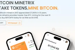 Bitcoin Minetrix debiutas Uniswap mainuose - ką tik įvyko 10% žetonų deginimas