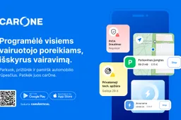 „carVertical“ pristato naują paslaugą – „carOne“ programėlę visiems vairuotojų poreikiams