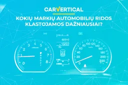 Kokių markių automobilių ridos klastojamos dažniausiai?
