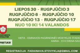 Alytuje - trys dieninės vasaros futbolo stovyklos