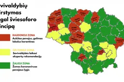 Koronaviruso šviesoforas: Alytus – žalias, Birštonas ir Druskininkai – geltoni, raudona – Marijampolė