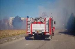 Ugniagesiai mėgino gelbėti pievas ir medinius pastatus