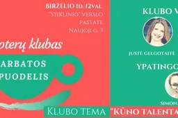 Moterų klubas „Arbatos puodelis” kviečia į pažintinį renginį Alytuje