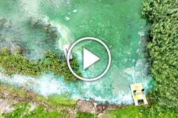 Vandens telkinyje atsiradusios mėlynos dėmės išgąsdino Alytaus rajono gyventojus