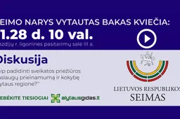 Diskutavo dėl sveikatos priežiūros situacijos regione