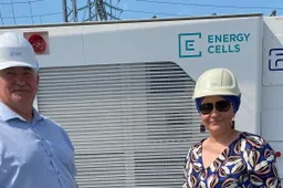 Energijos kaupimo parko kapsulės įkasimo ceremonijoje dalyvavo ir savivaldybės atstovai