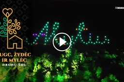 Alytaus miesto šventės metu vyko įspūdingas dronų šou