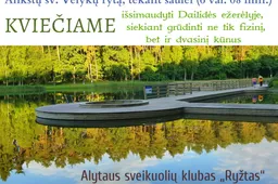 Šv. Velykų rytą – maudynės Dailidės ežerėlyje
